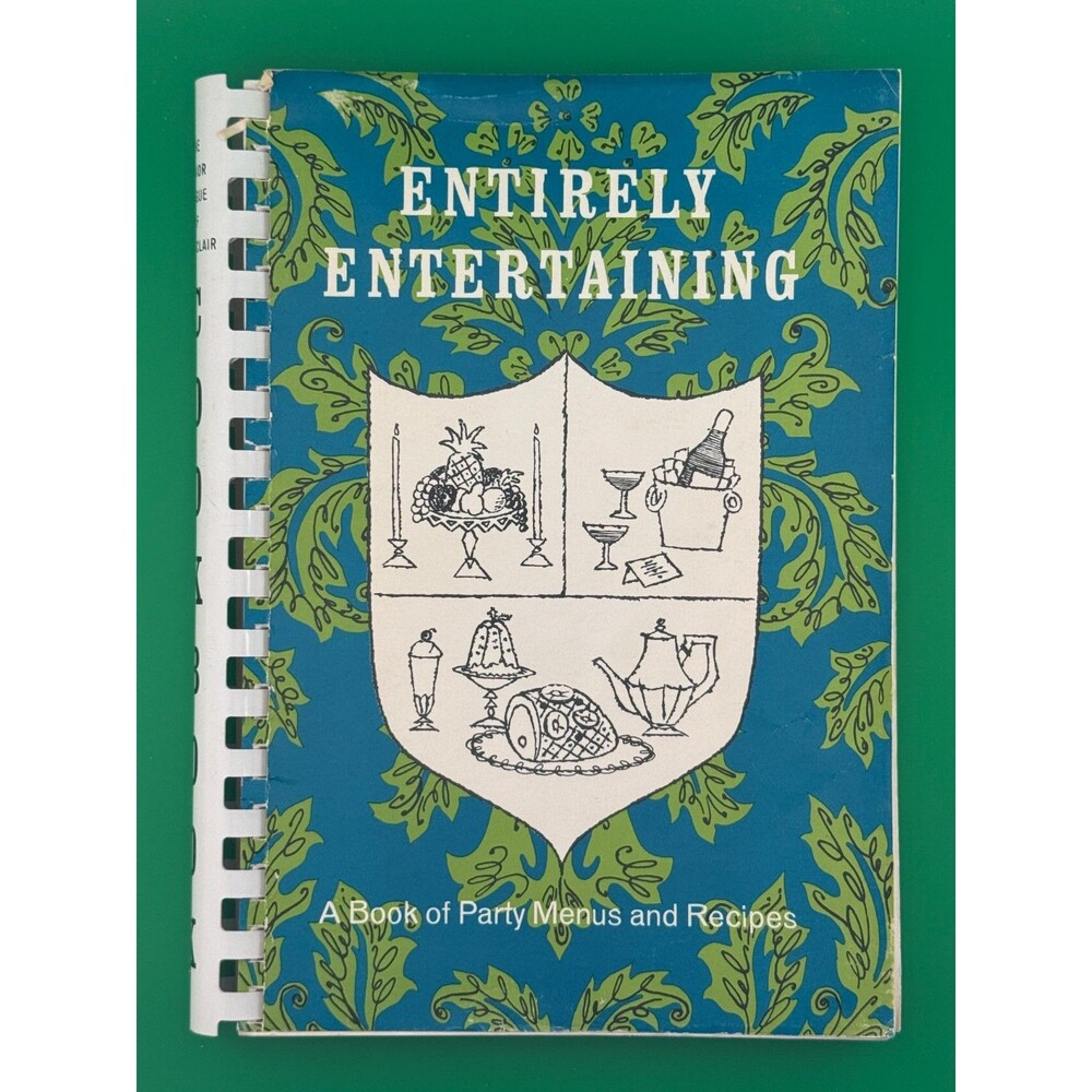 Entirely Entertaining Cookbook Junior League Montclair NJ Party Menus Recipes 75